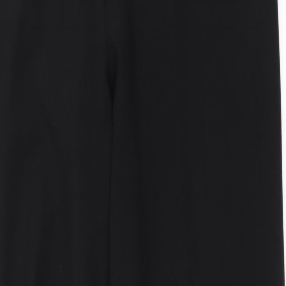 Womens UK Size 12 Preworn Regular Fit  Black Trousers
