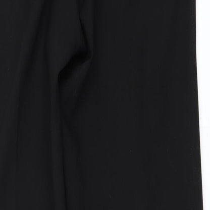 Womens UK Size 12 Preworn Regular Fit  Black Trousers