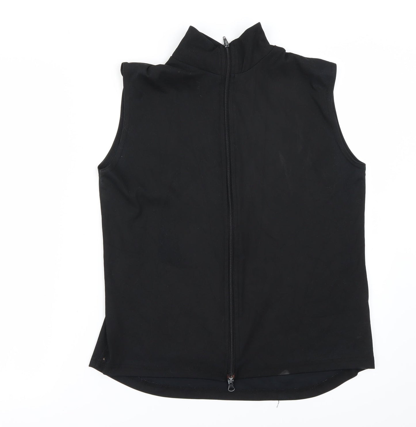 Womens UK Size 12 Preworn Black Basic T-Shirt
