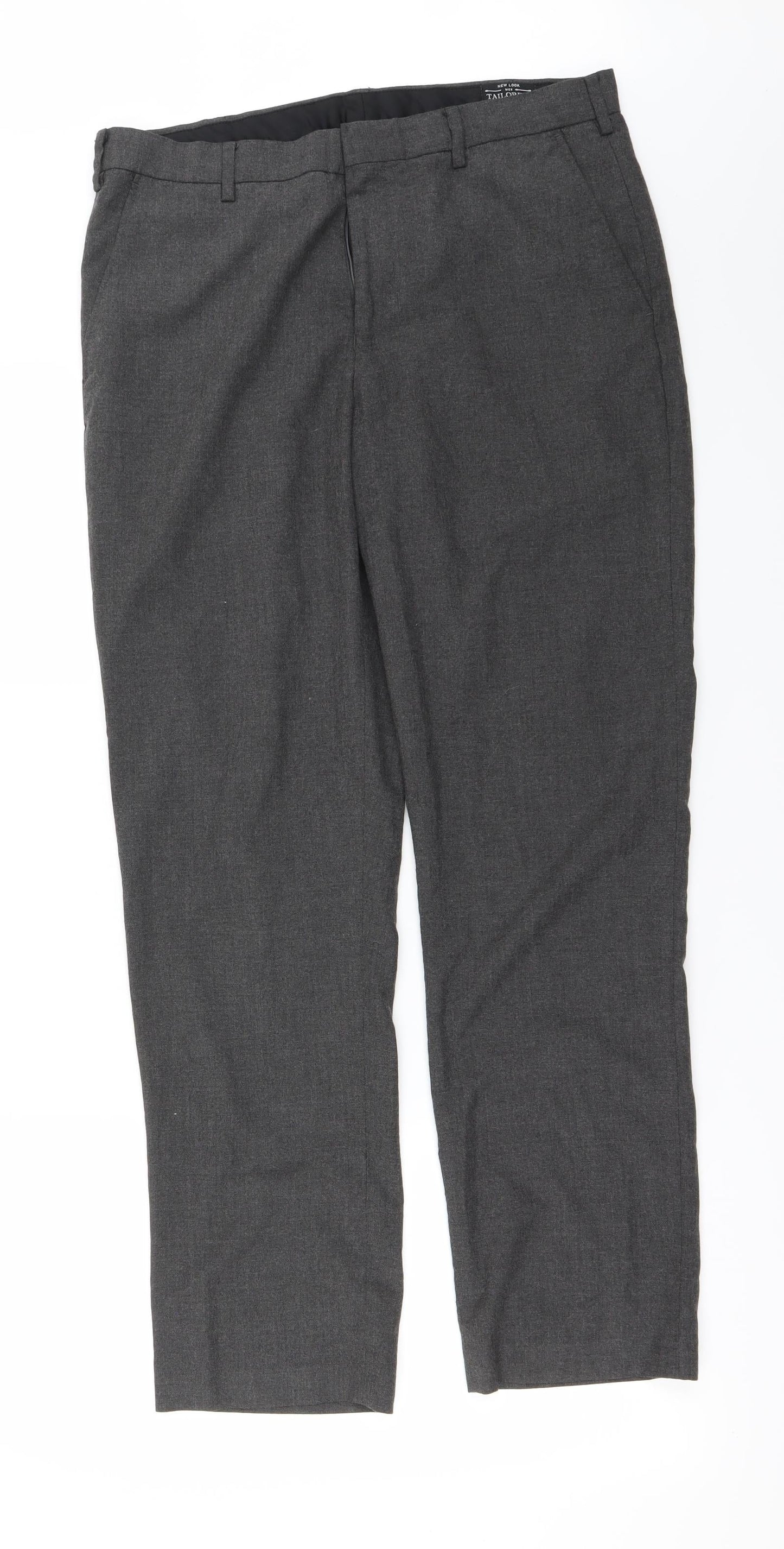 New Look Womens Grey   Trousers  Size 34 in L26 in