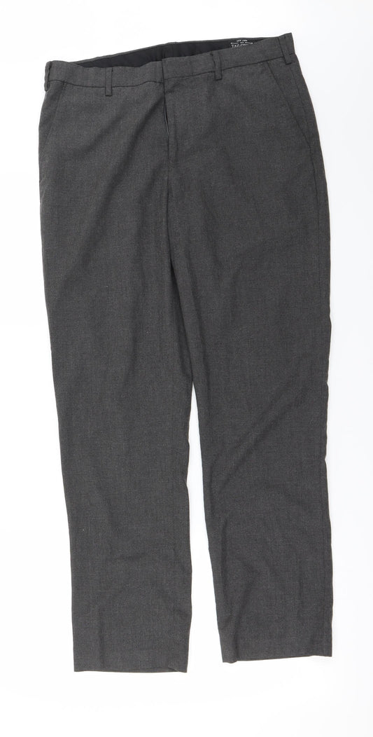 New Look Womens Grey   Trousers  Size 34 in L26 in
