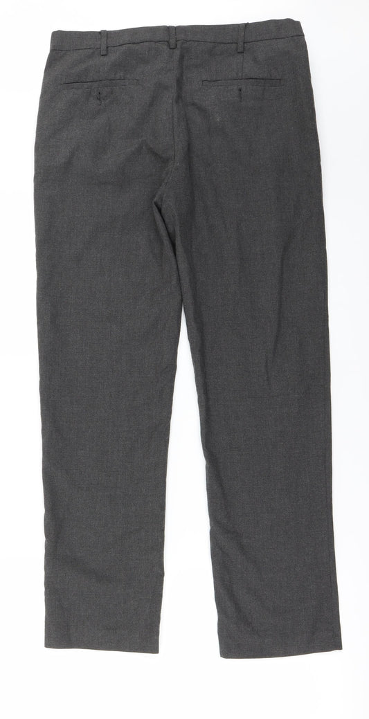 New Look Womens Grey   Trousers  Size 34 in L26 in