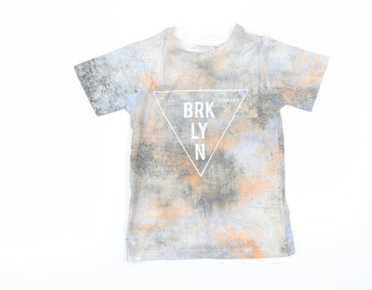 TU Boys Grey   Basic T-Shirt Size 8 Years