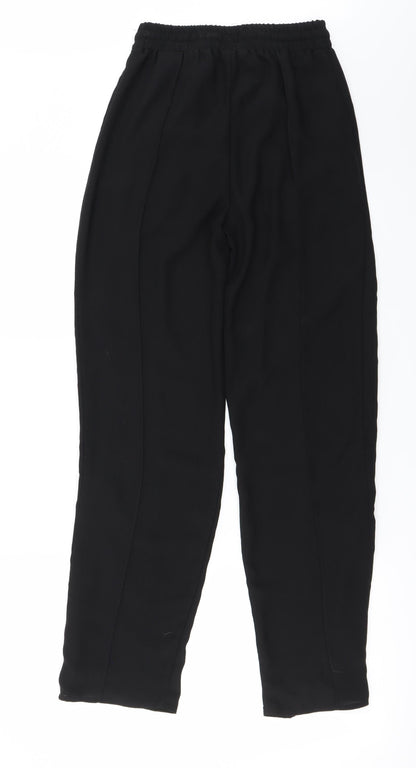 Womens UK Size 4 H&M Regular Fit  Black Trousers