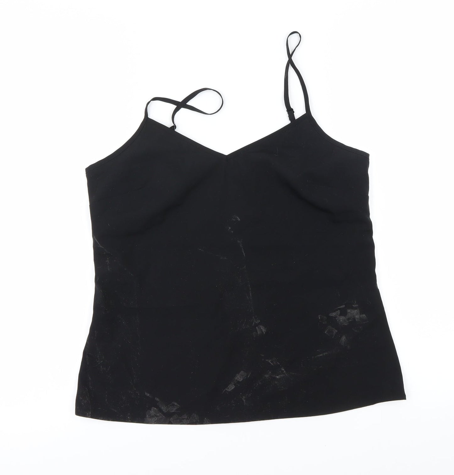 Womens UK Size 6 Marks and Spencer Black Basic T-Shirt