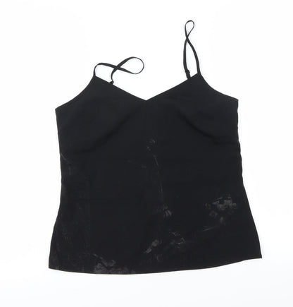 Womens UK Size 6 Marks and Spencer Black Basic T-Shirt