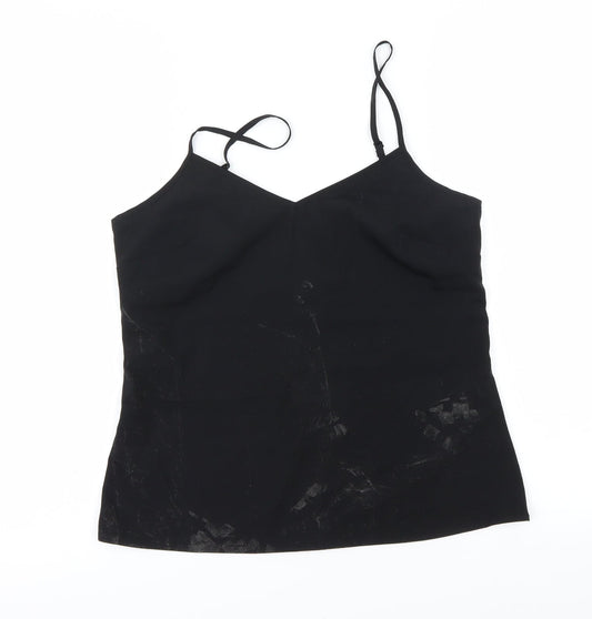 Womens UK Size 6 Marks and Spencer Black Basic T-Shirt