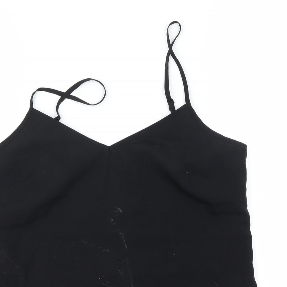 Womens UK Size 6 Marks and Spencer Black Basic T-Shirt