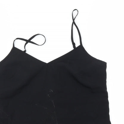 Womens UK Size 6 Marks and Spencer Black Basic T-Shirt