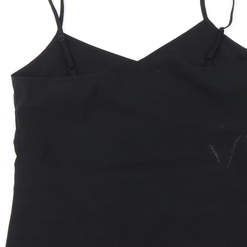 Womens UK Size 6 Marks and Spencer Black Basic T-Shirt