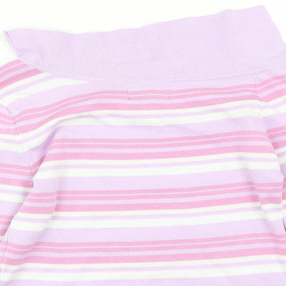 QED London Womens Purple   Basic Polo Size M