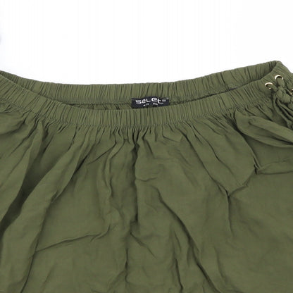 Womens UK Size 12 Select Green Basic T-Shirt