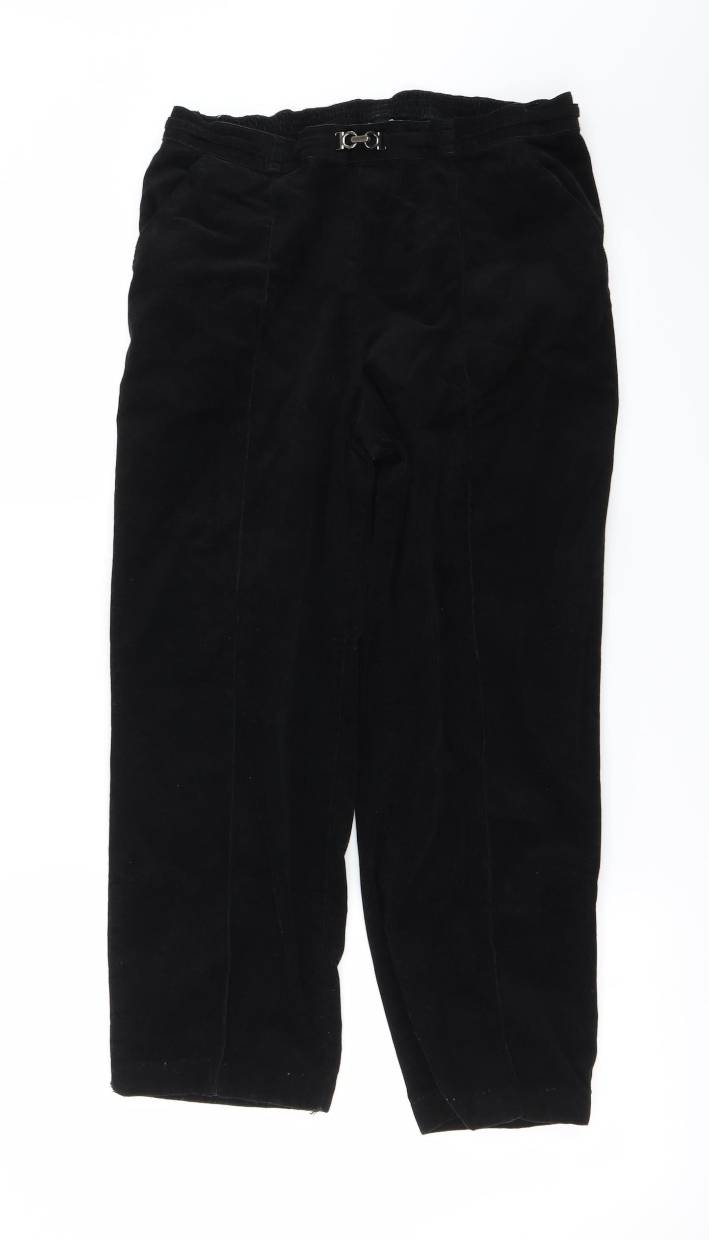 Womens UK Size 28 in Preworn Regular Fit  Black Trousers