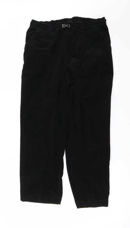 Womens UK Size 28 in Preworn Regular Fit  Black Trousers