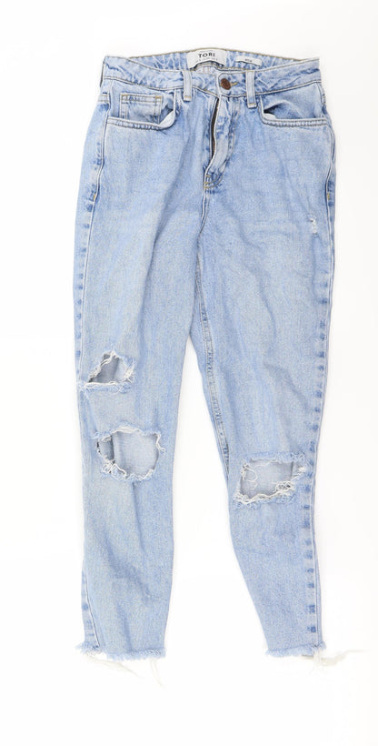 New Look Womens Blue   Straight Jeans Size 6 L23 in