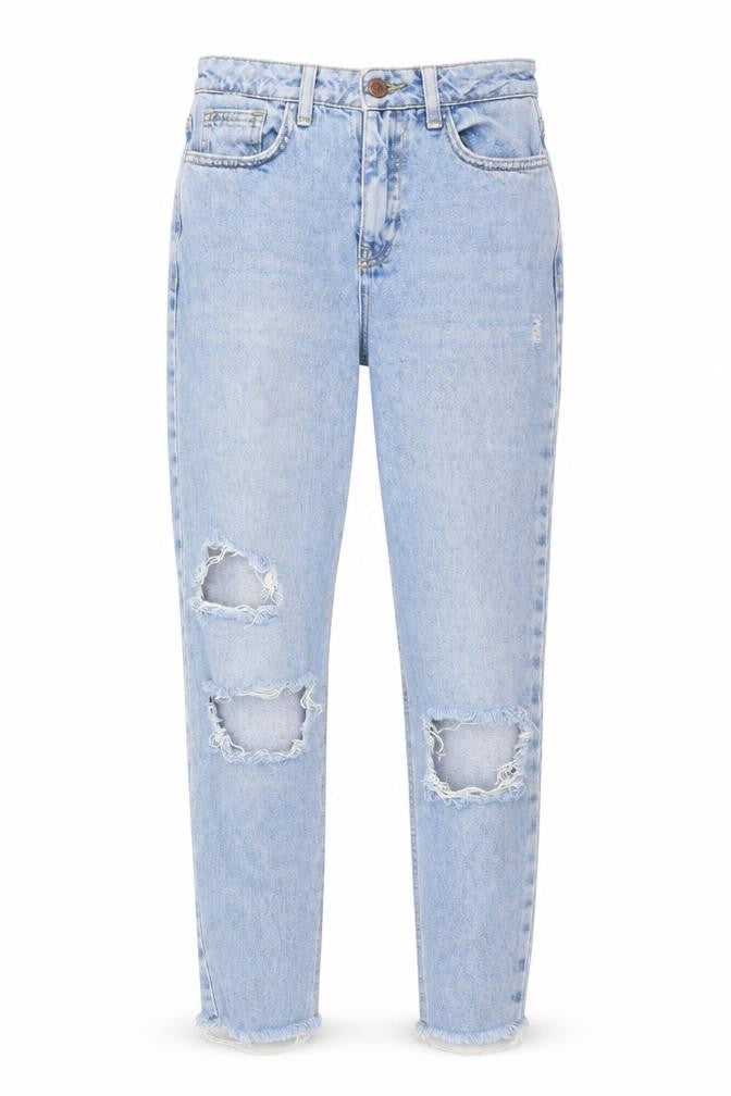Womens UK Size 6 New Look Regular Fit Straight Blue Jeans