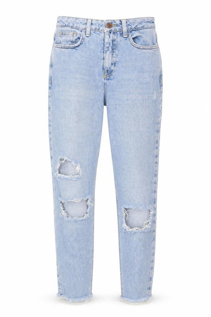 Womens UK Size 6 New Look Regular Fit Straight Blue Jeans