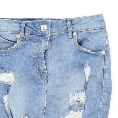 parisian Womens Blue   A-Line Skirt Size 8