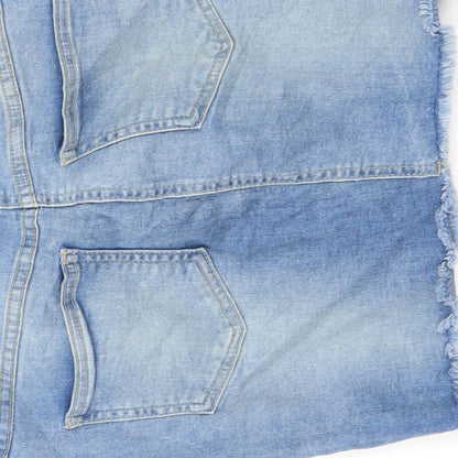 parisian Womens Blue   A-Line Skirt Size 8