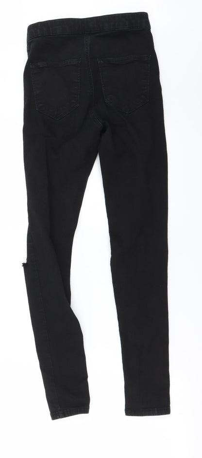 Mens UK Size 28 in Topshop Regular Fit Skinny Black Jeans