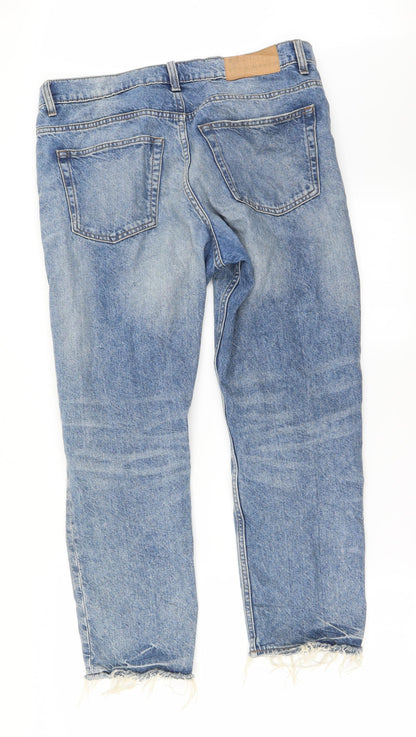 Womens UK Size 32 in Preworn Regular Fit Straight Blue Jeans