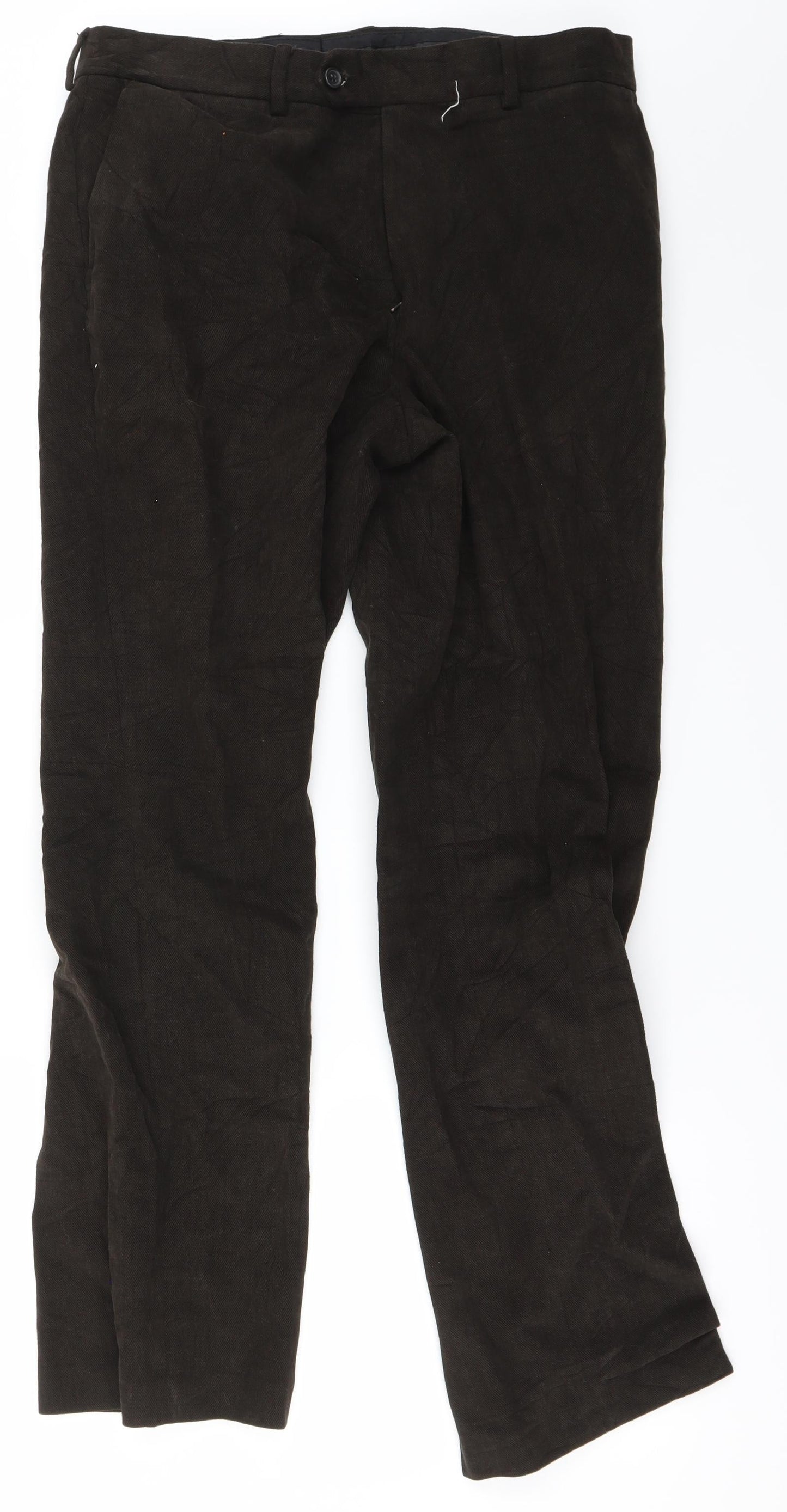 Womens UK Size 30 in Preworn Regular Fit Straight Brown Jeans