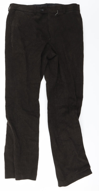 Womens UK Size 30 in Preworn Regular Fit Straight Brown Jeans