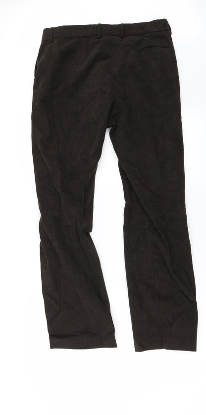 Womens UK Size 30 in Preworn Regular Fit Straight Brown Jeans