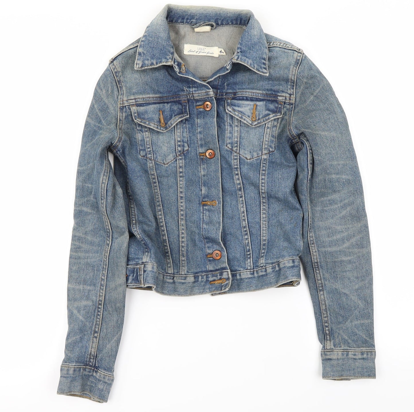Womens UK Size 4 H&M Blue Jacket