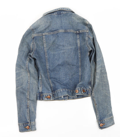 Womens UK Size 4 H&M Blue Jacket