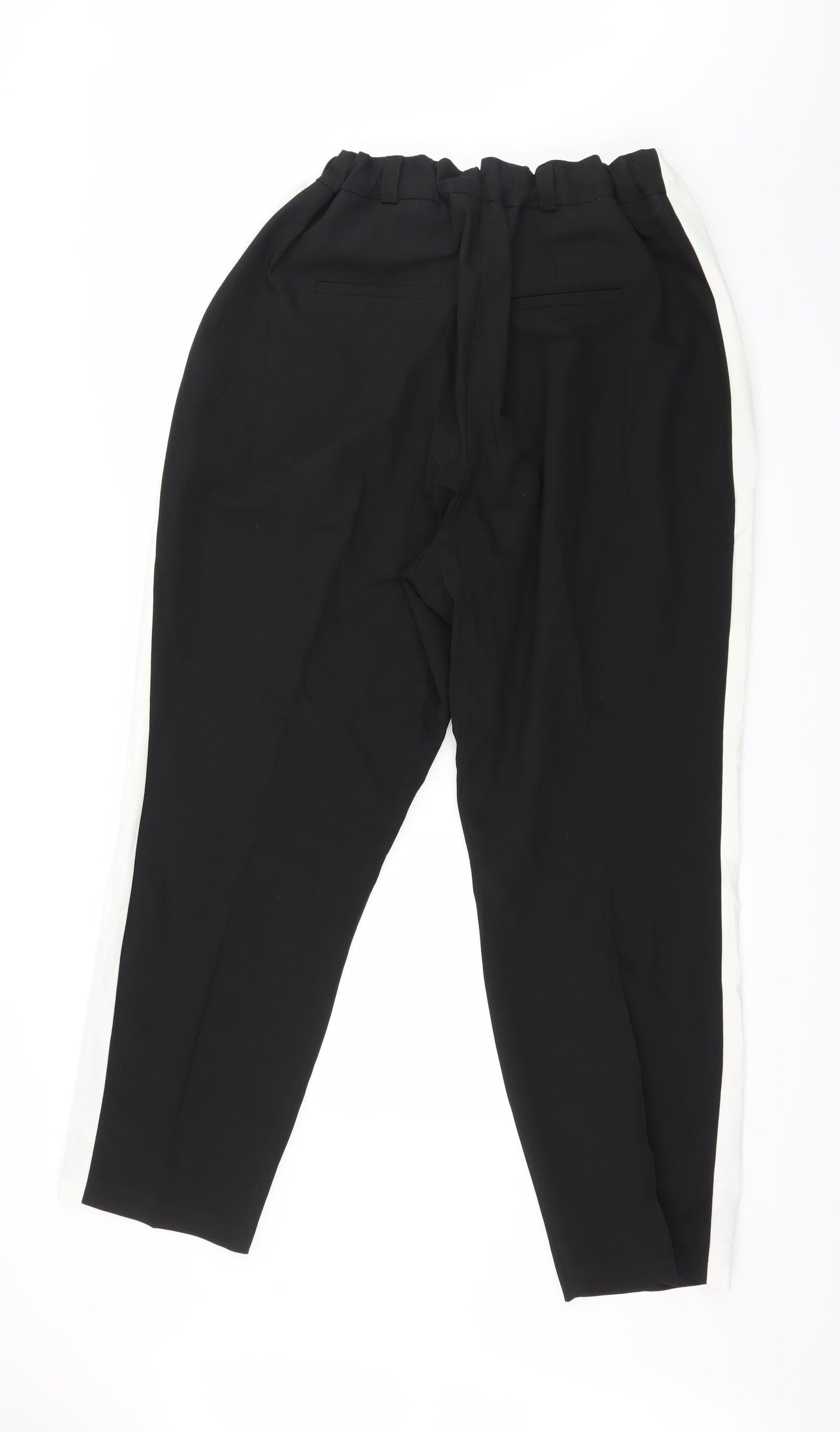 Edit Womens Black Striped  Trousers  Size 40 in L30 in