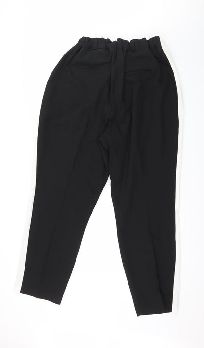 Edit Womens Black Striped  Trousers  Size 40 in L30 in
