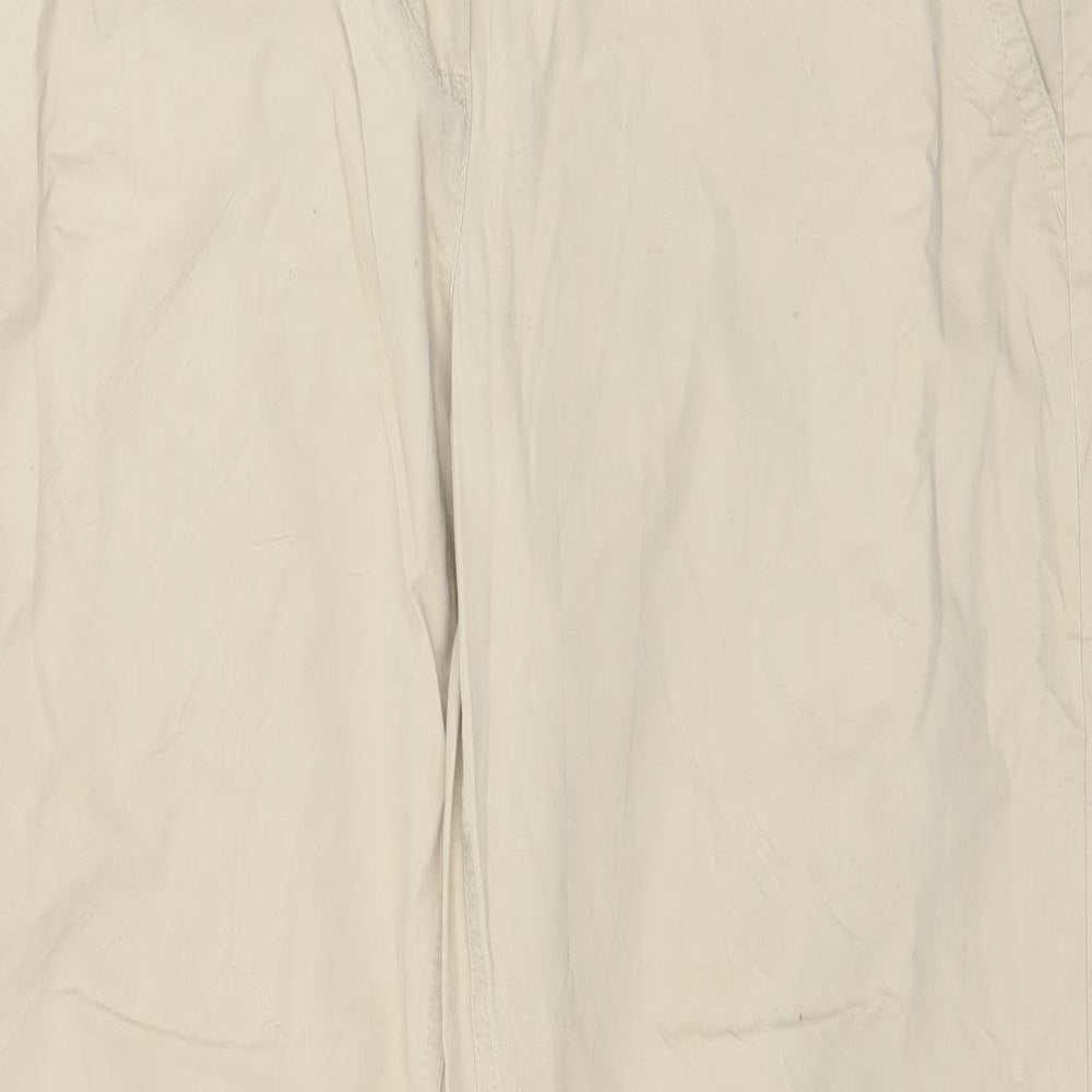 Manguun Womens Beige   Cargo Trousers Size 12 L29 in