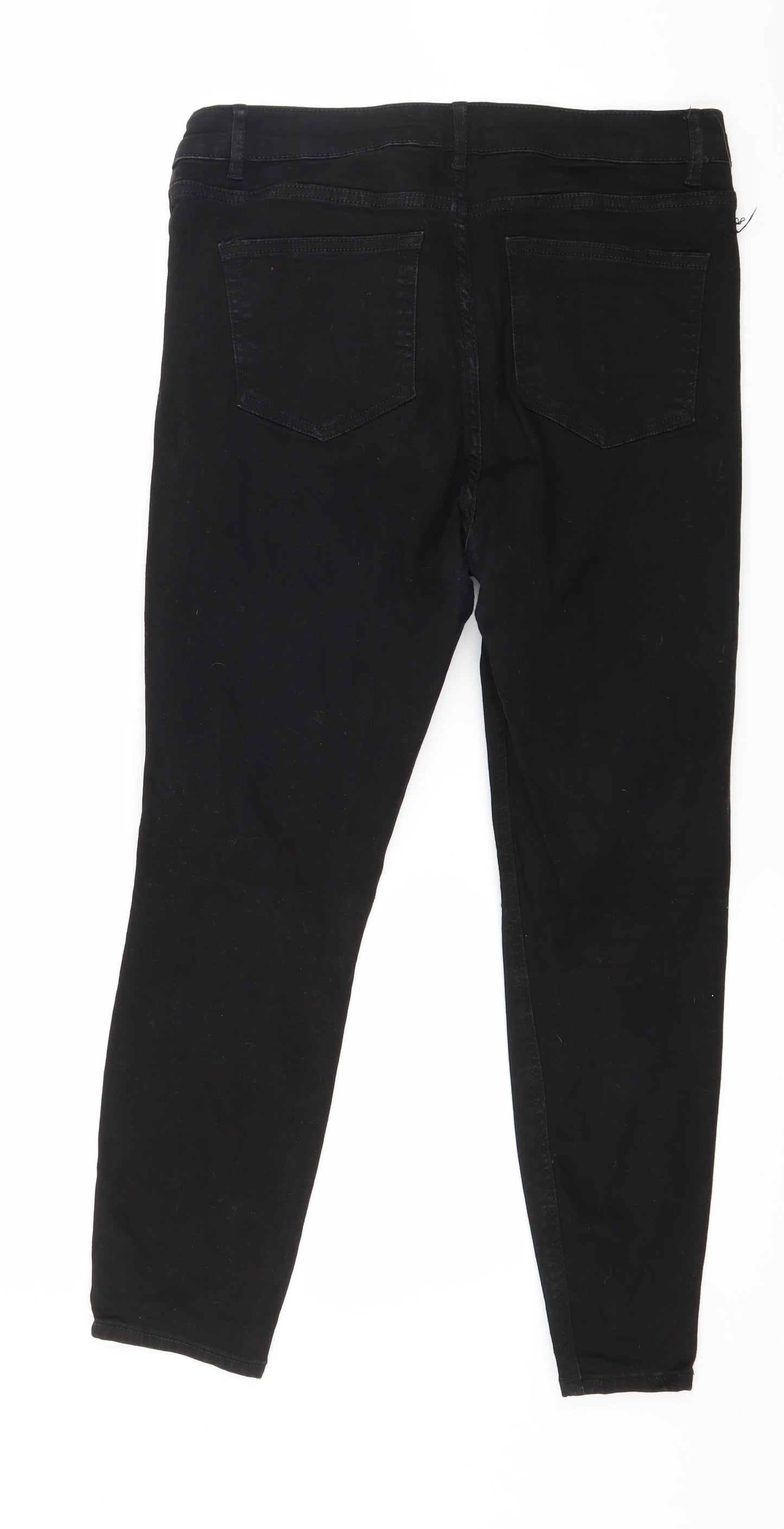 Denim 365 Womens Black  Denim Skinny Jeans Size 12 L24 in