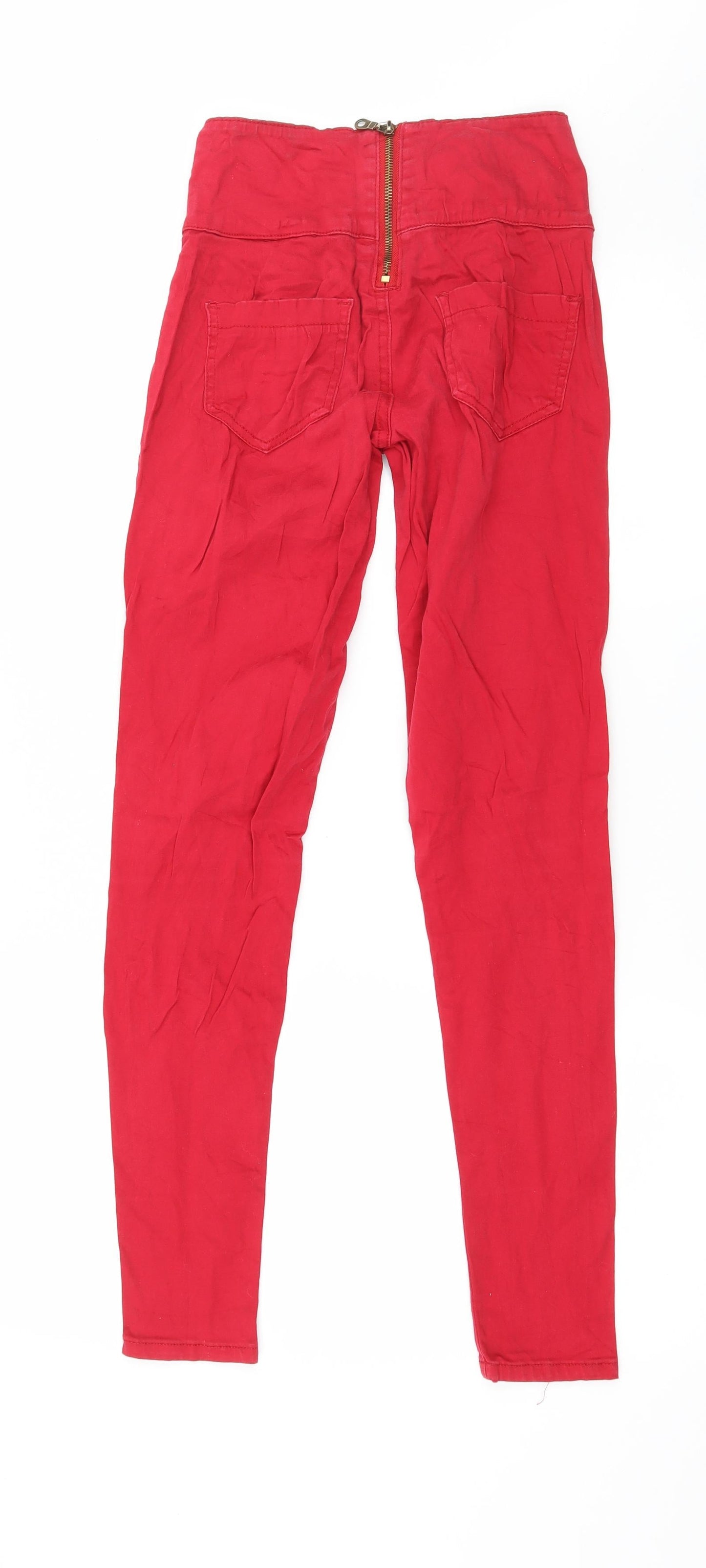 Place Du Jour Womens Red  Denim Skinny Jeans Size S L29 in