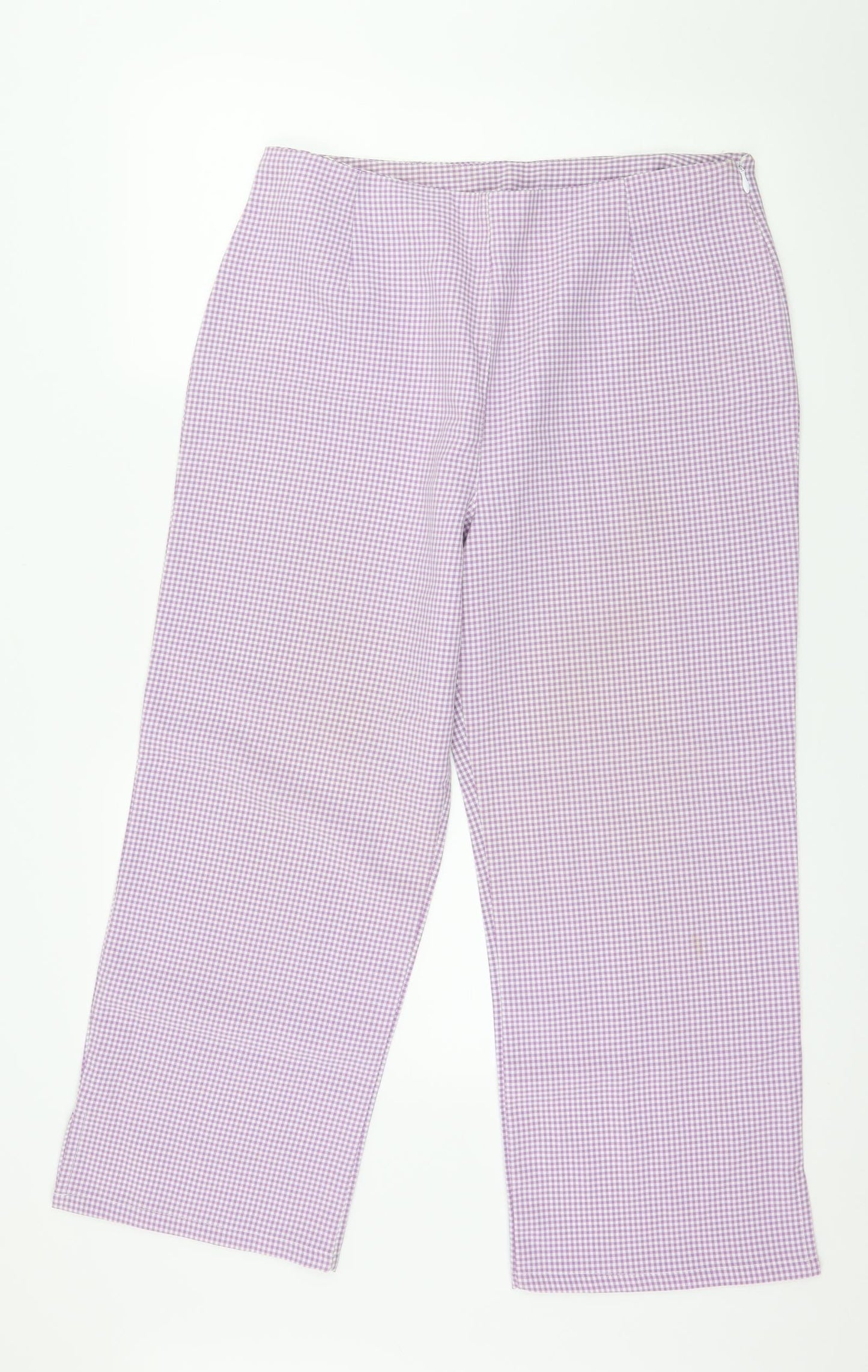 Odessa Womens Purple Check  Rain Trousers Trousers Size 16 L26 in