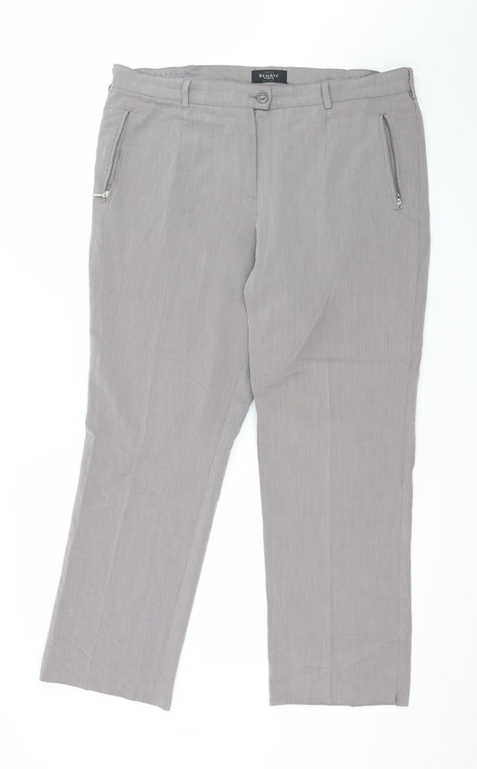 Bexleys Womens Grey   Trousers  Size 38 in L27 in