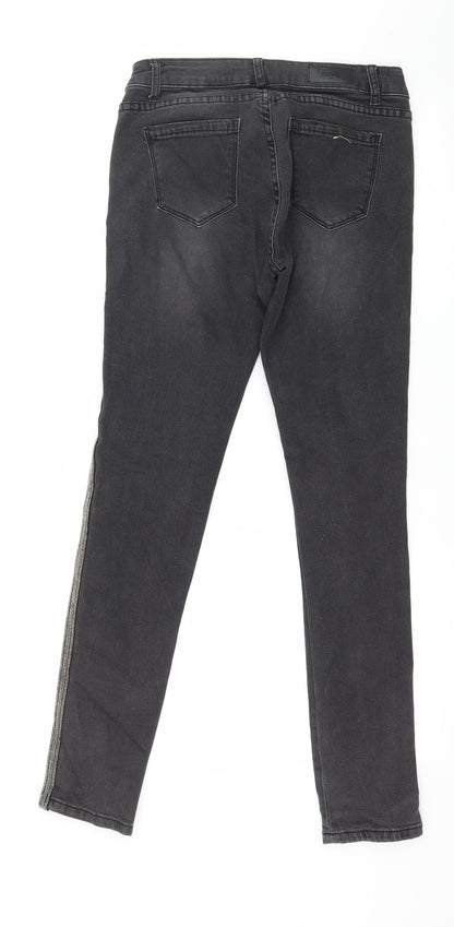 Womens UK Size 10 Toxik3 Regular Fit Skinny Grey Jeans
