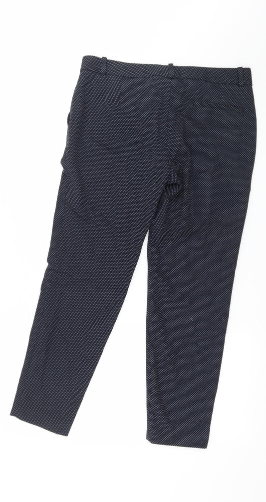 Womens UK Size 10 Zara Regular Fit  Blue Trousers
