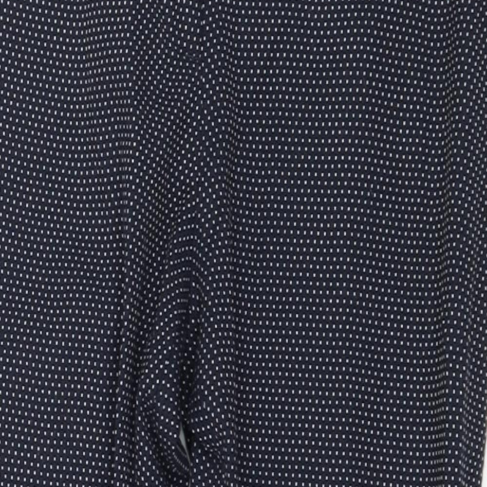 Womens UK Size 10 Zara Regular Fit  Blue Trousers