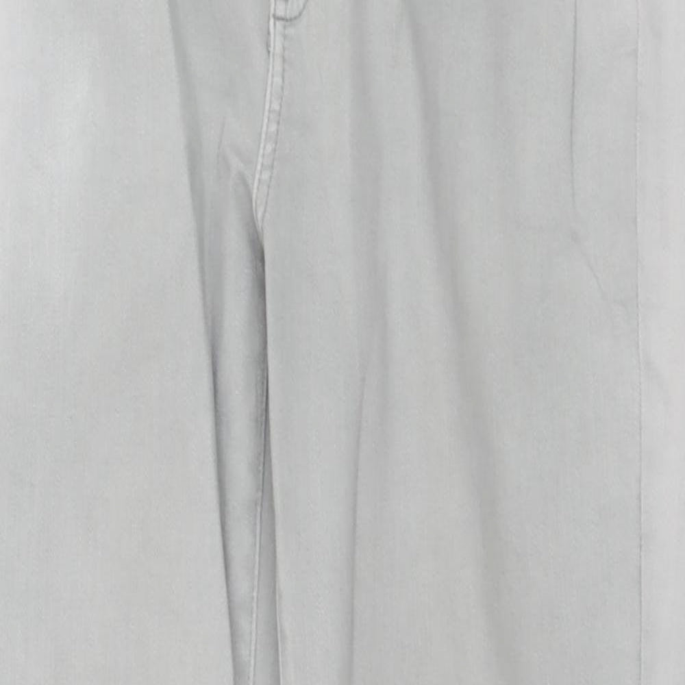 Lands' End Womens Grey  Denim Straight Jeans Size 10 L31 in - Ombre