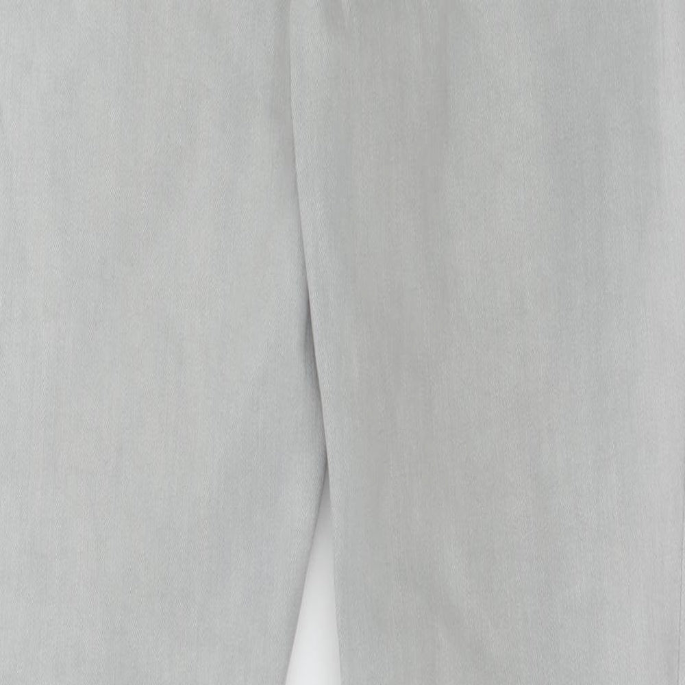 Lands' End Womens Grey  Denim Straight Jeans Size 10 L31 in - Ombre