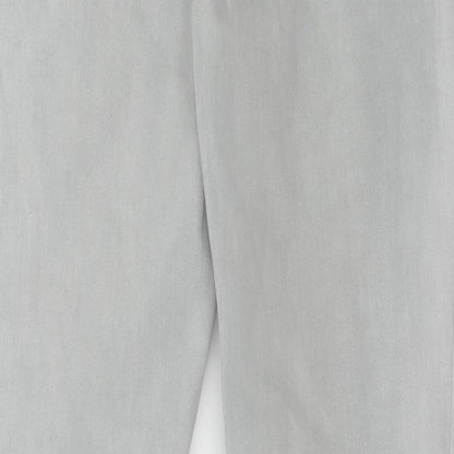 Lands' End Womens Grey  Denim Straight Jeans Size 10 L31 in - Ombre