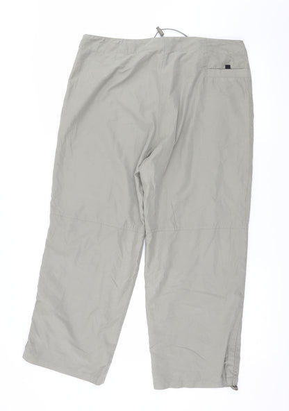 Madonna Womens Green   Cropped Trousers Size XL L25 in