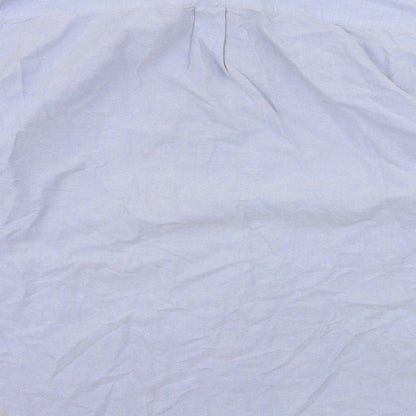 Mens UK Size S BHS Blue  Button-Up Long Sleeve Casual Shirt