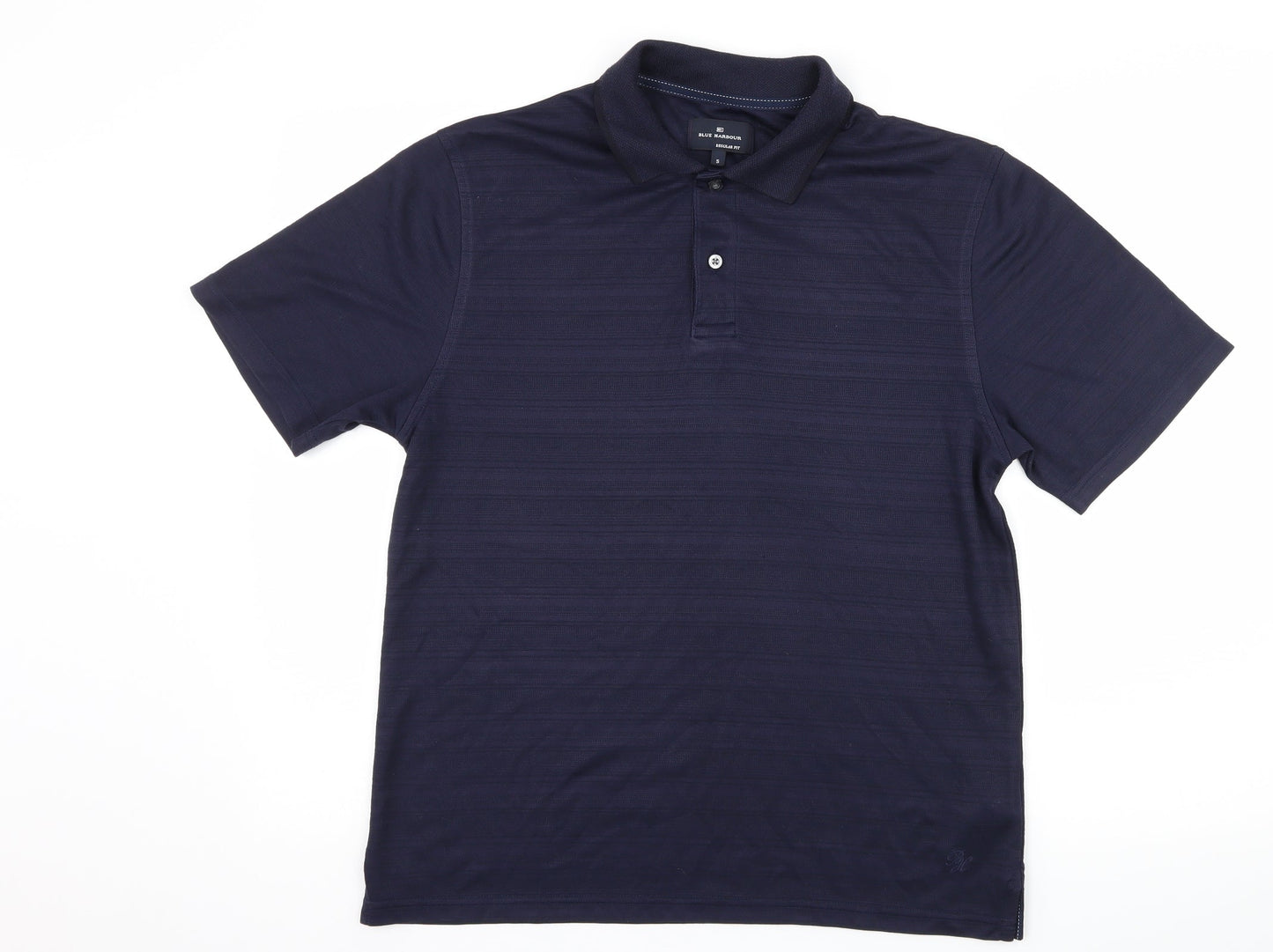 Blue Harbour Mens Blue  Jersey  Polo Size S
