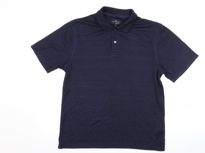 Blue Harbour Mens Blue  Jersey  Polo Size S