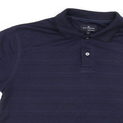 Blue Harbour Mens Blue  Jersey  Polo Size S