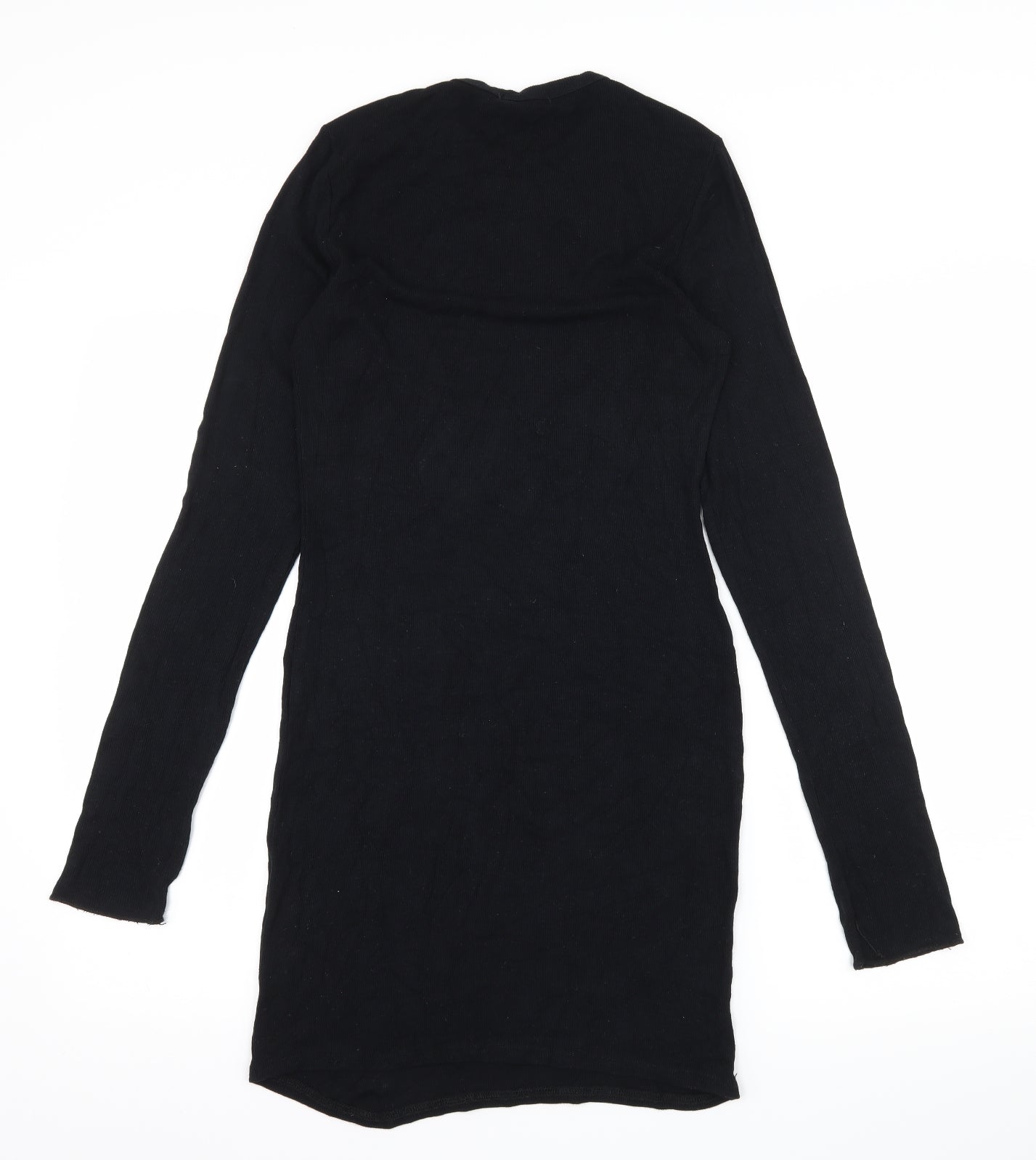 PRETTYLITTLETHING Womens Black  Jersey Bodycon  Size 12