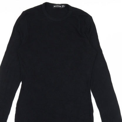 PRETTYLITTLETHING Womens Black  Jersey Bodycon  Size 12